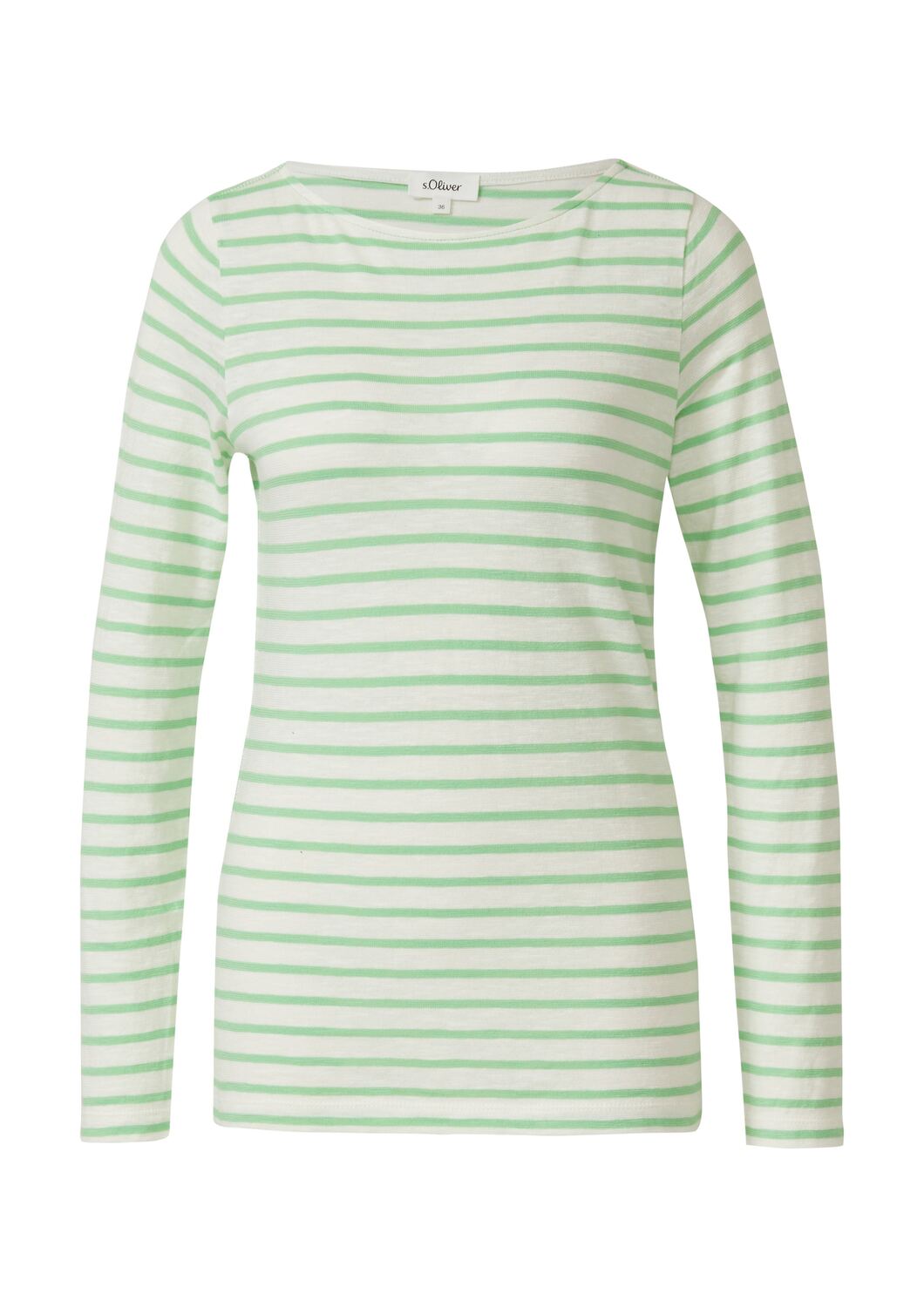 

s.Oliver Лонгслив в светло-зеленом цвете