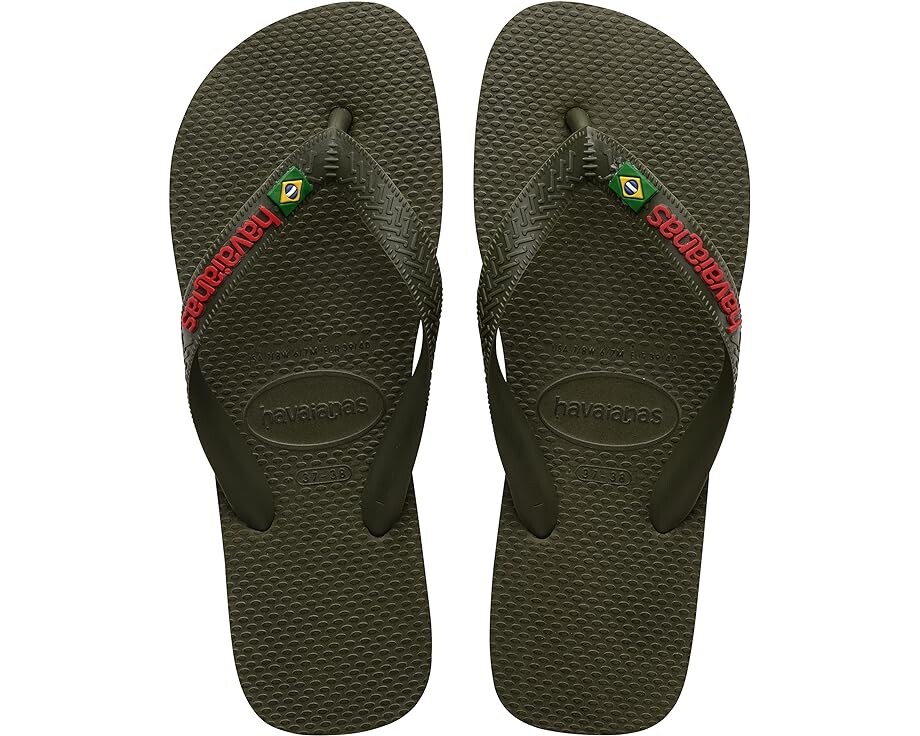 

Сандалии Havaianas Brazil Logo Flip Flops, зеленый