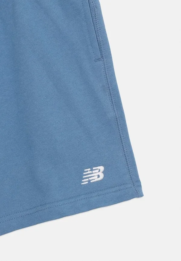 Короткие спортивные штаны с небольшим логотипом New Balance, Heron Blue — фото 4