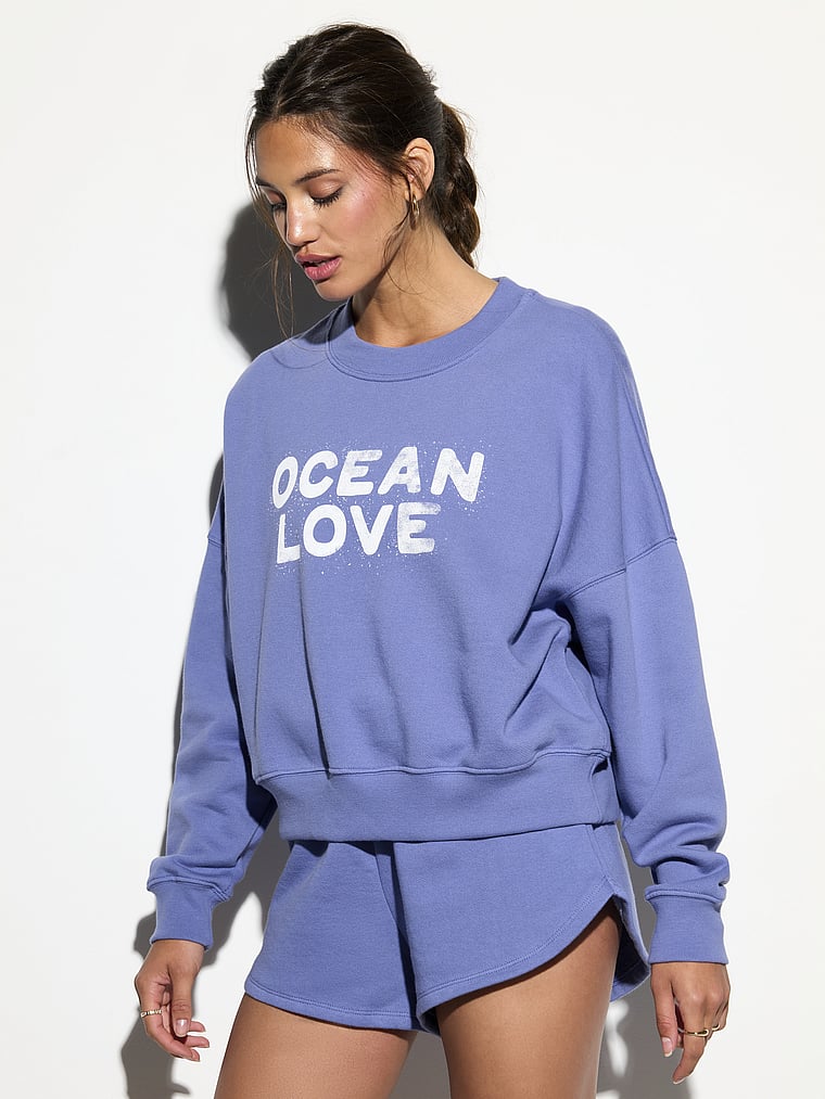 

Хлопковые шорты Кайли Spiritual Gangster, цвет ocean love wisteria