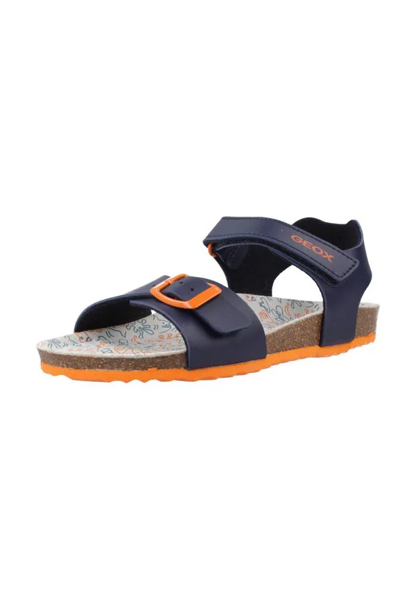 Сандалии для ходьбы ghita Geox, Navy/Dk Orange — фото 2