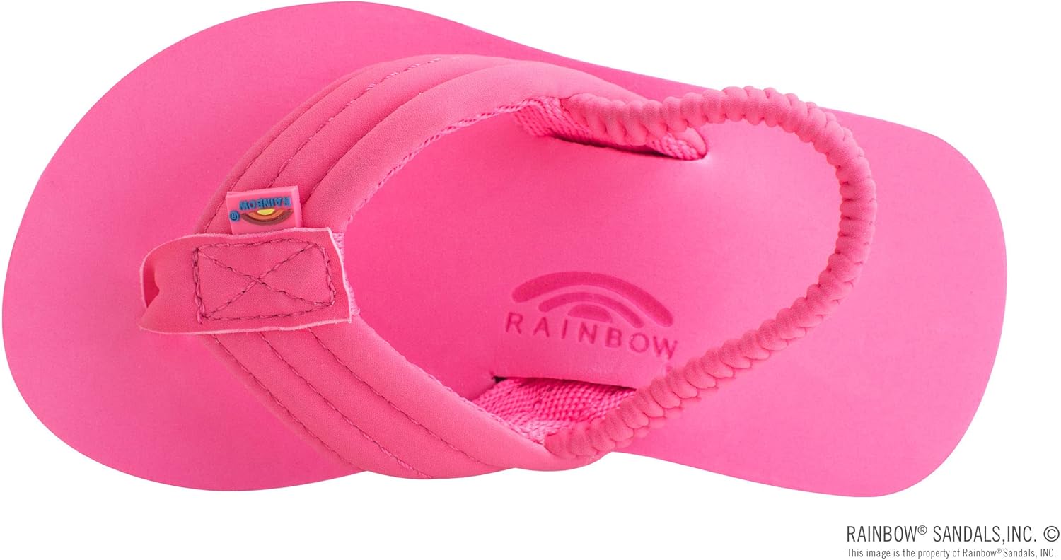 Детские сандалии Rainbow Sandals Grombow с мягкой резиновой подошвой, неопрена ремешком и задним ремешком, розовый — фото 3