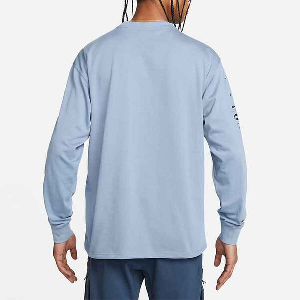 Футболка Nike ACG SS22 Flowers Alphabet Printing Casual Long Sleeves Blue, мультиколор — фото 4
