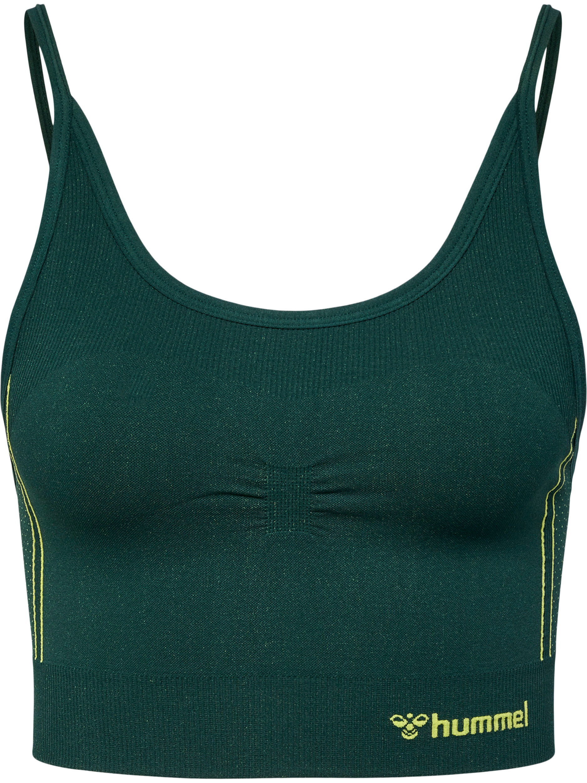 

Бюстгальтер Hummel Sport Bh Hmlmt Zone Seamless Sports Bra, цвет DEEP TEAL/SULPHUR SPRING