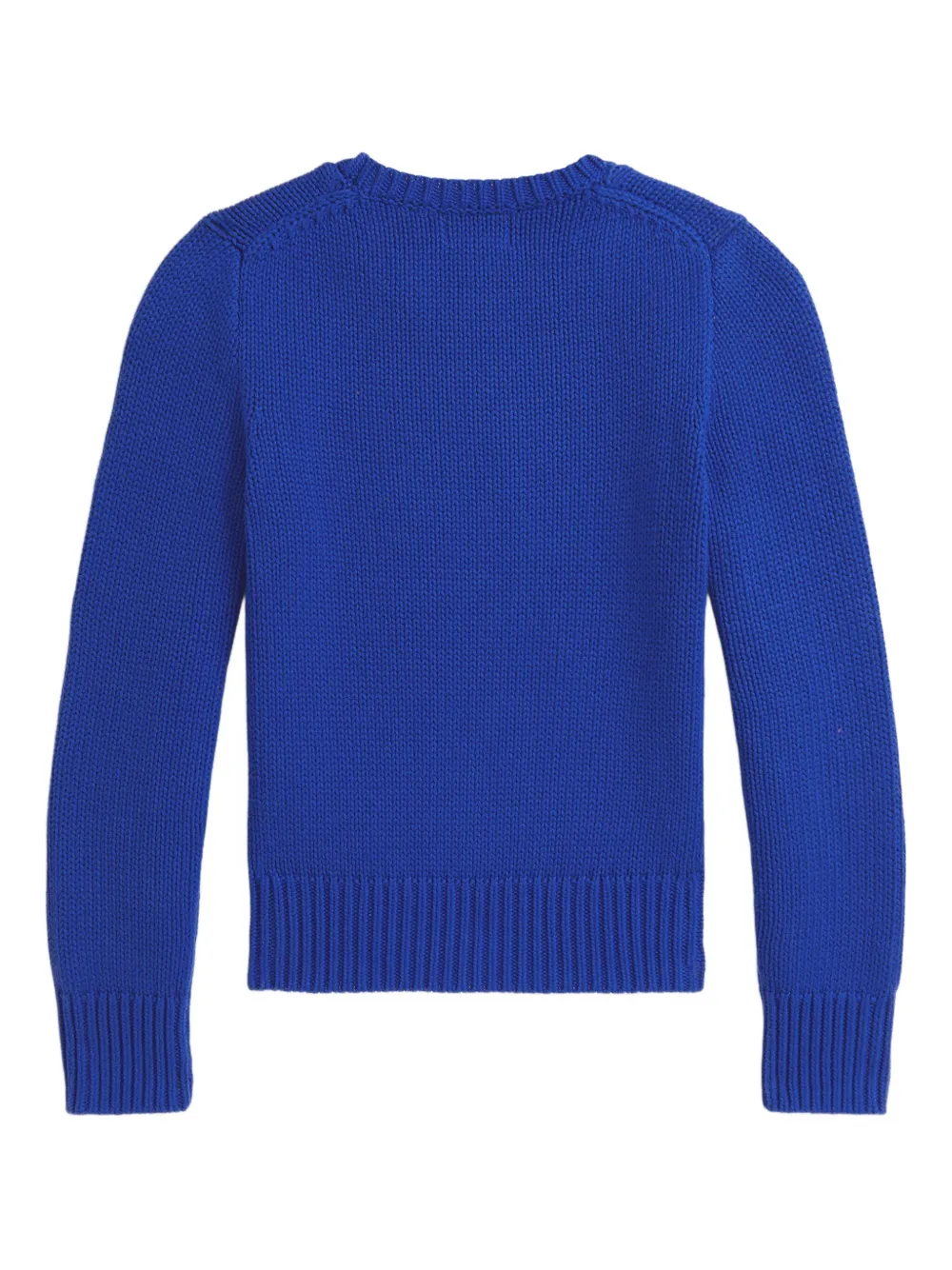 Свитер The Iconic Flag вязки интарсия Polo Ralph Lauren Kids, синий — фото 2