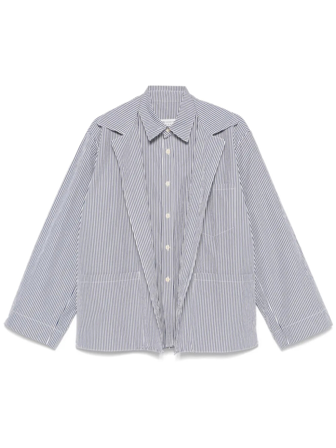 

Maison Margiela куртка в полоску, синий