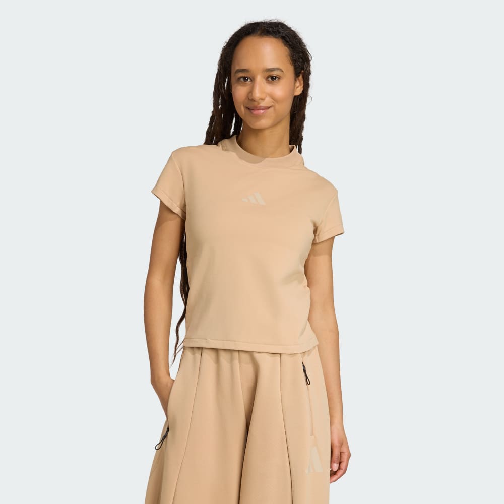 

Футболка Adidas Z.N.E. Baby Tee, цвет Warm Sandstone