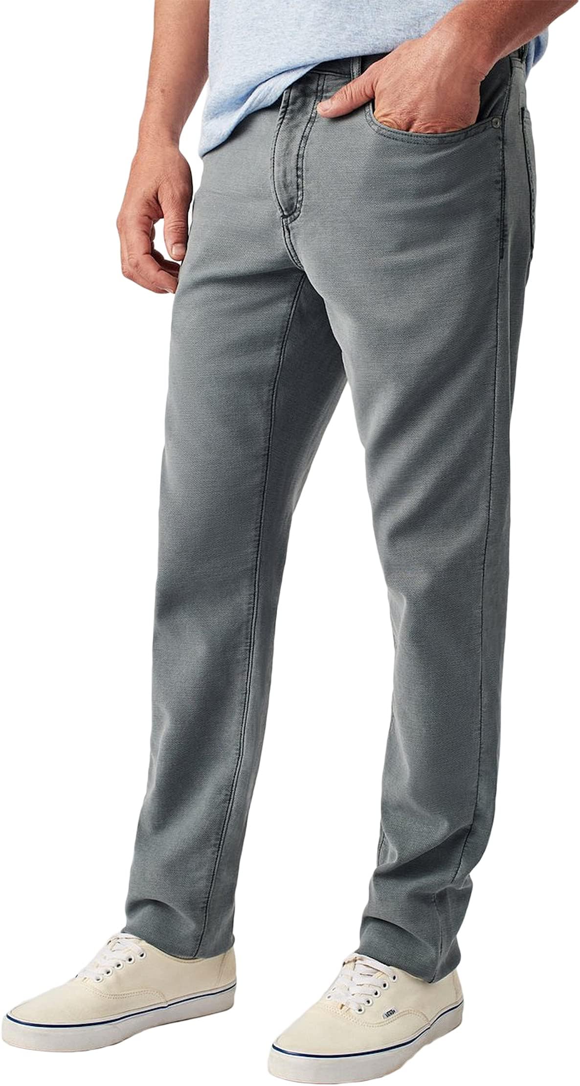 

Брюки Faherty Stretch Terry Five-Pocket, цвет Slate