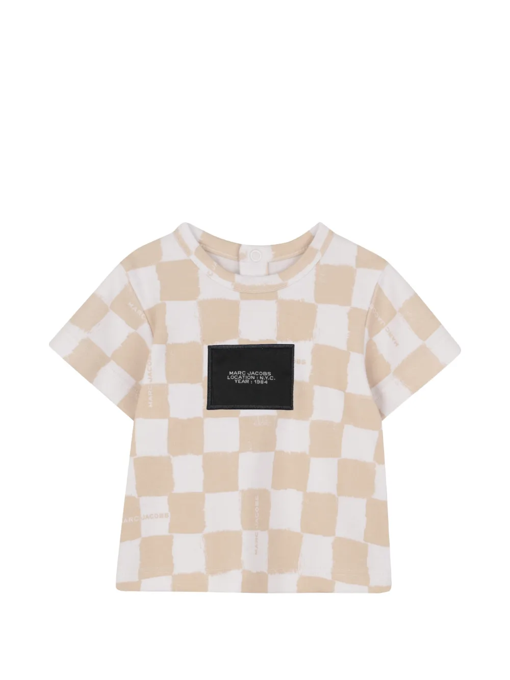 Спортивный костюм в клетку Marc Jacobs Kids, бежевый — фото 3
