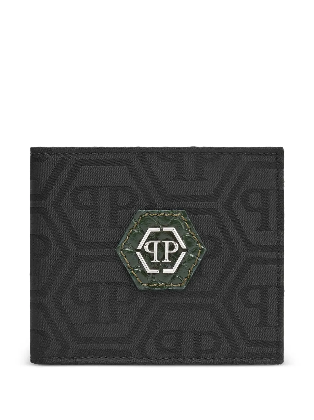 

Кошелек с монограммой Philipp Plein, черный