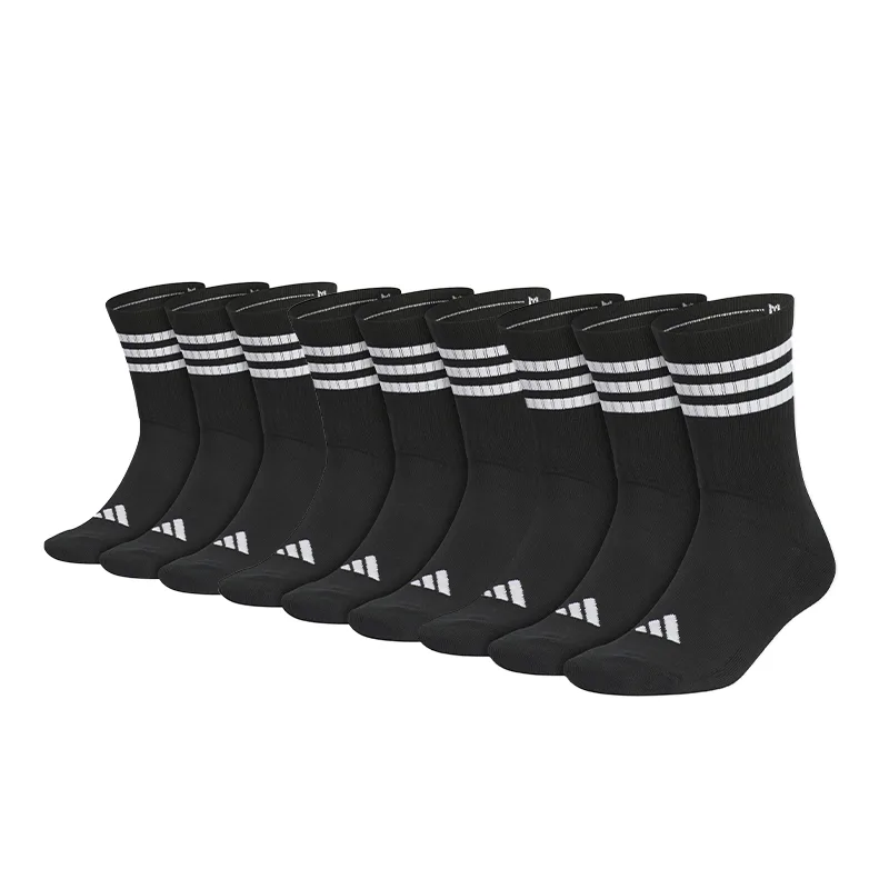 Adidas Носки CUSHIONED CREW Unisex, набор из 3 пар, черный/белый