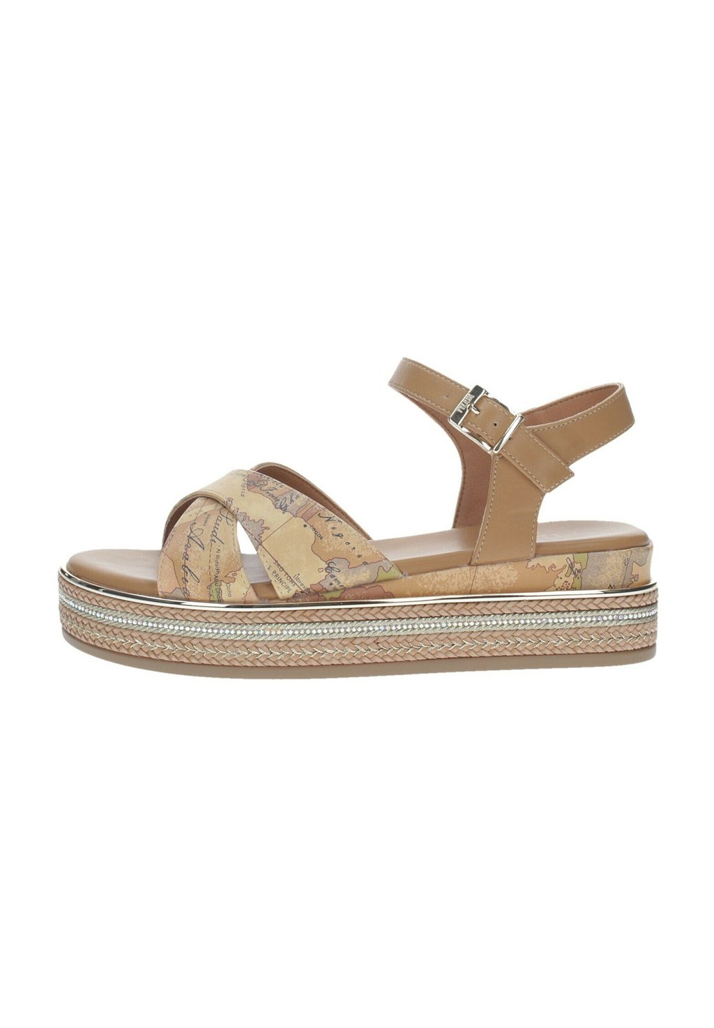 Босоножки на платформе Sandali con zeppa Alviero Martini, бежевый