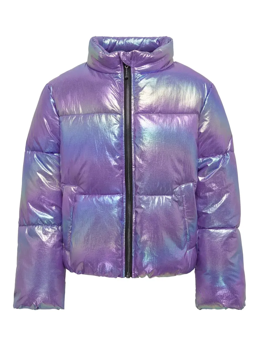 

Стеганая куртка KIDS ONLY "KOGCELINE METALLIC SHORT PUFFER CS OTW", цвет Purple Opulence