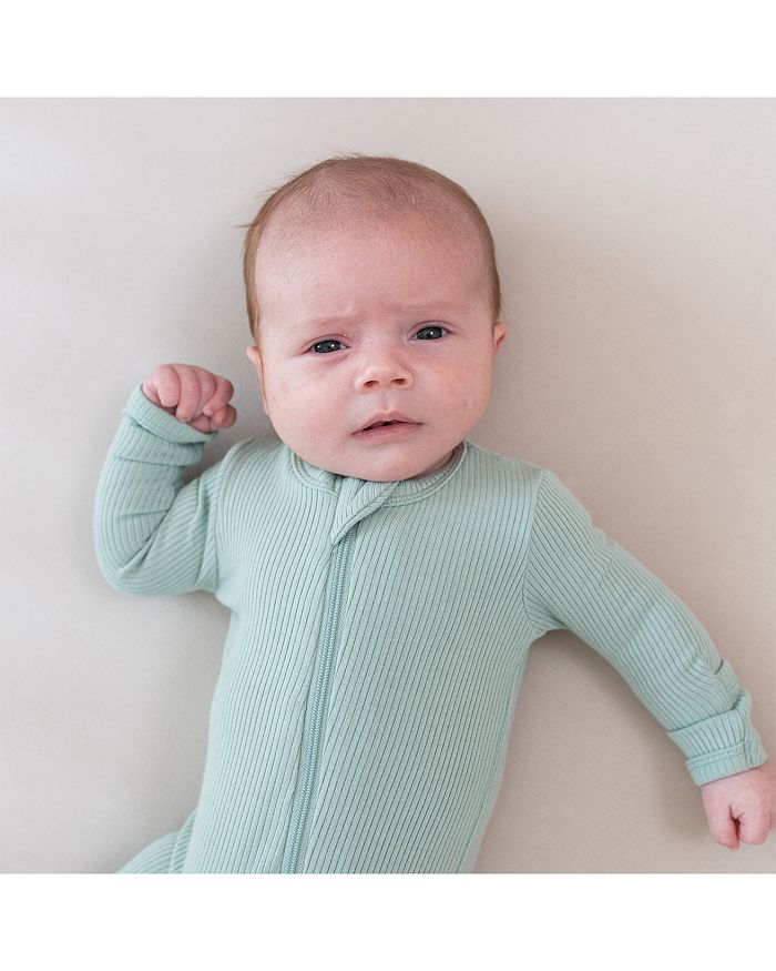 Унисекс комбинезон на молнии с резинкой - для малышей Kyte Baby, зеленый — фото 4