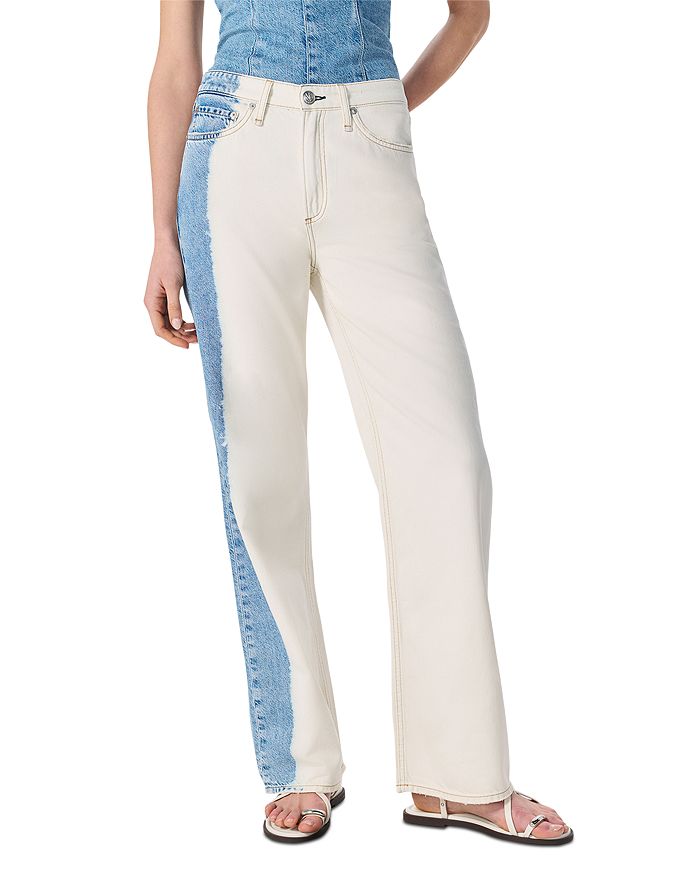 

Джинсы с широкими штанинами Featherweight Logan в цвете Blchs rag & bone, белый