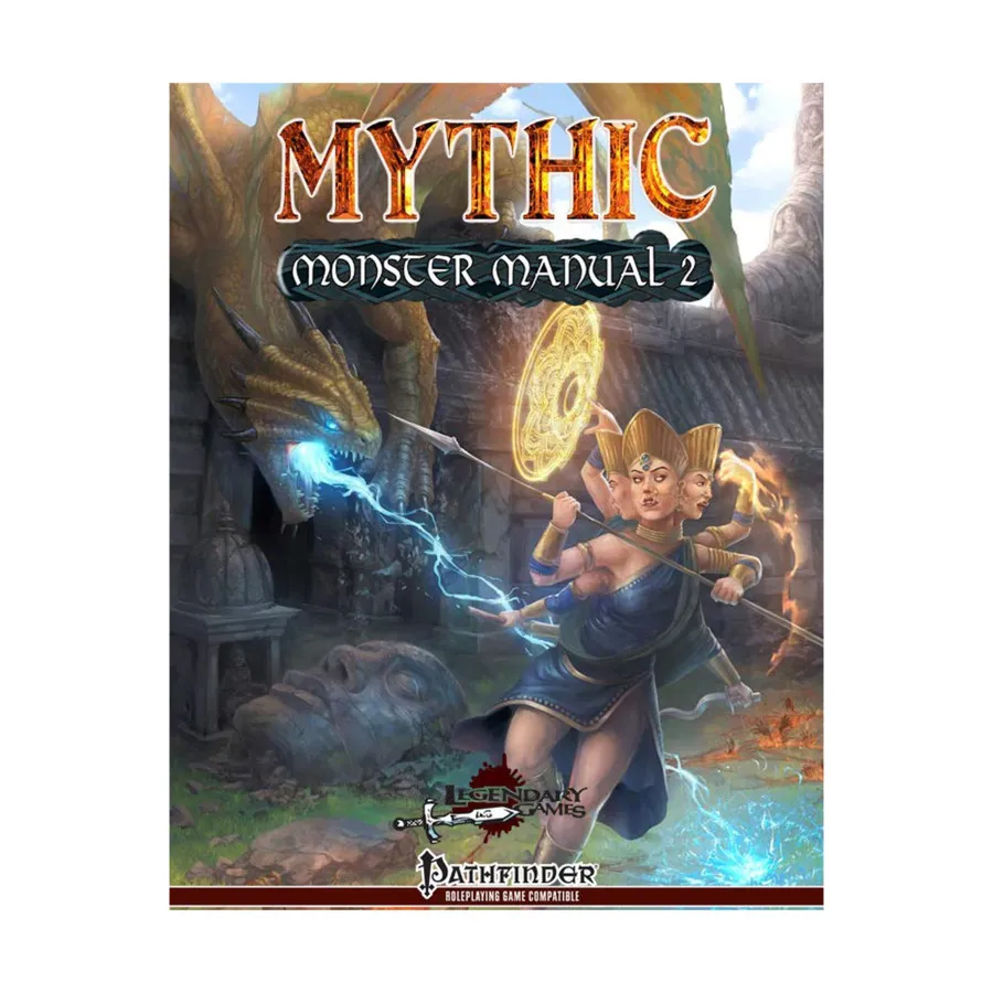 

Mythic Monster Manual #2, Pathfinder 1st Edition - Mythic Monsters (Legendary Games), твердый переплет