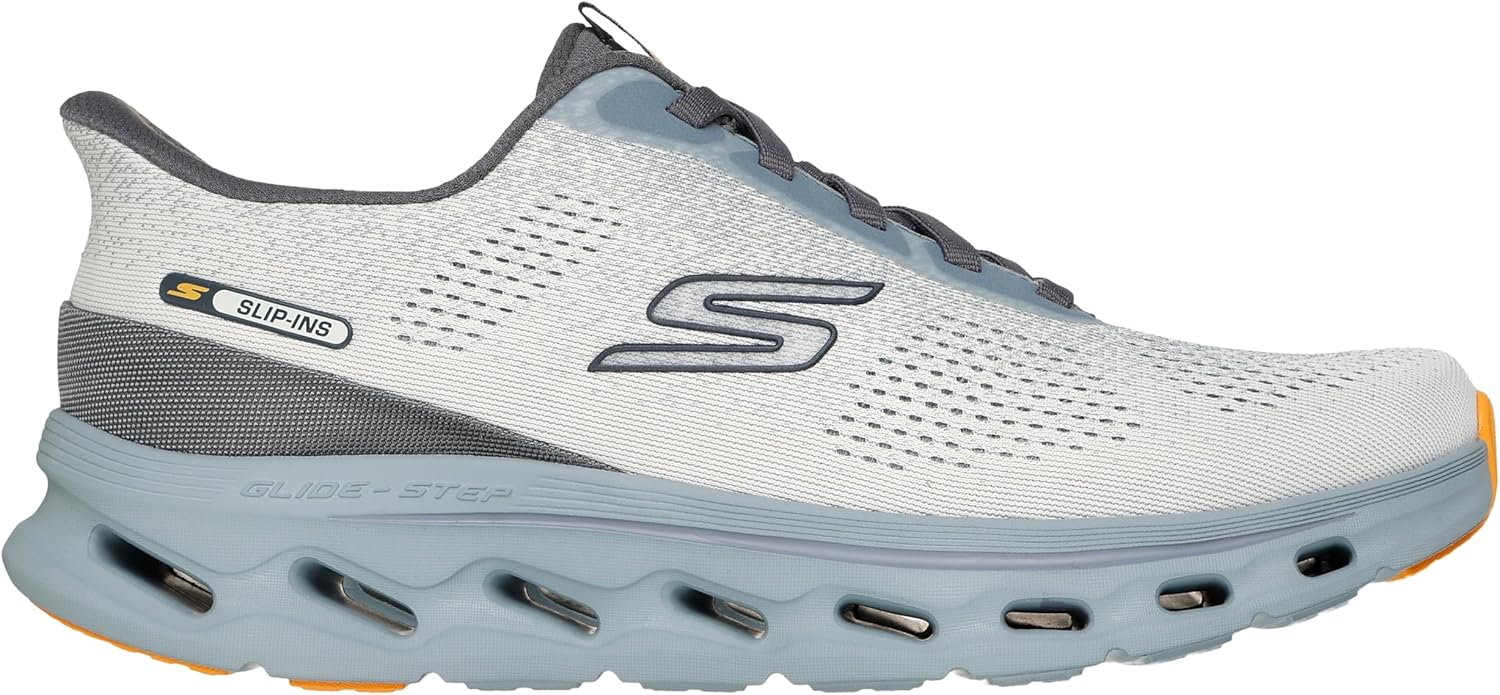 Мужские кроссовки Skechers Go Walk Glide Step 2.0 Maser, без застежек, шалфейный — фото 2