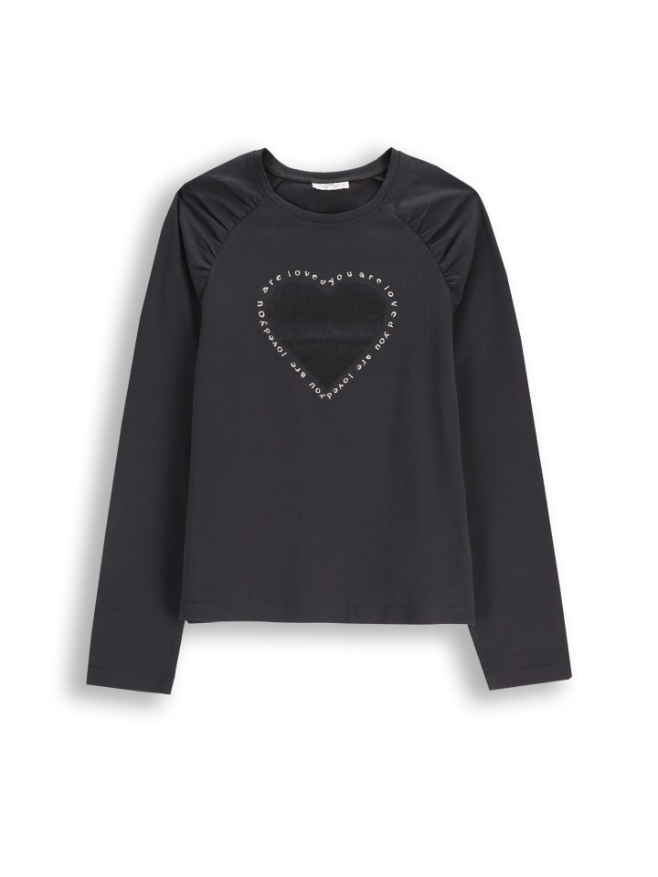 

Рубашка с длинными рукавами черного и серого цветов Coccodrillo