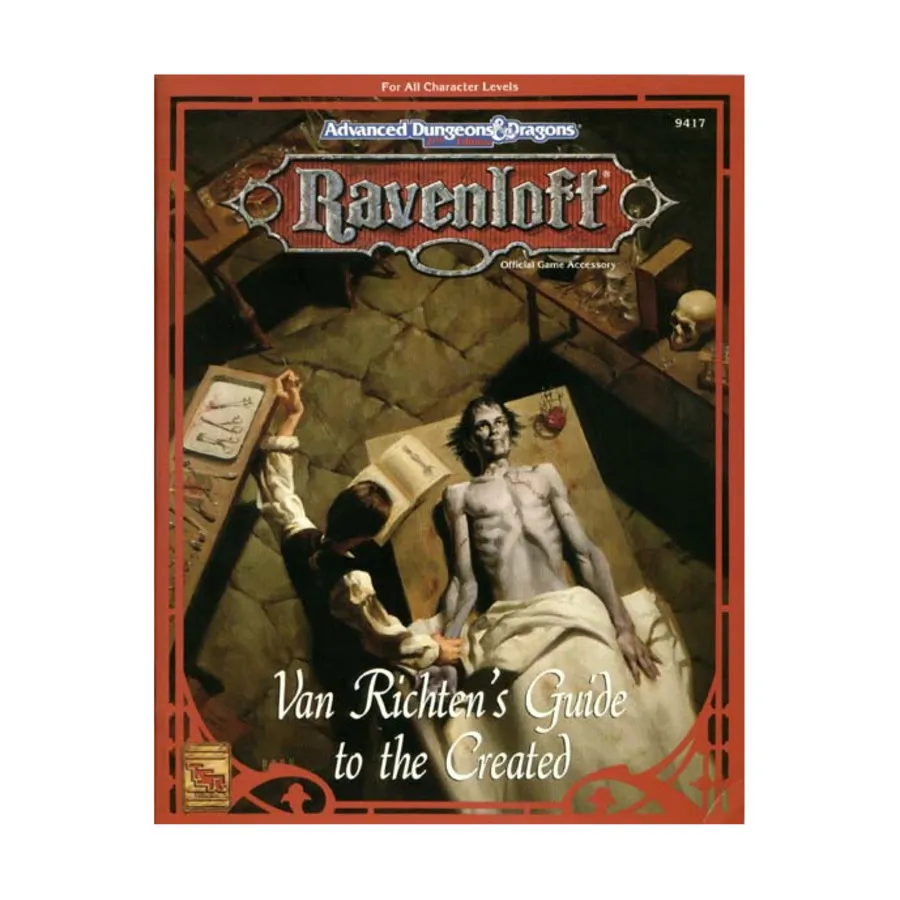 

Van Richten's Guide to the Created, Ravenloft (TSR), мягкая обложка