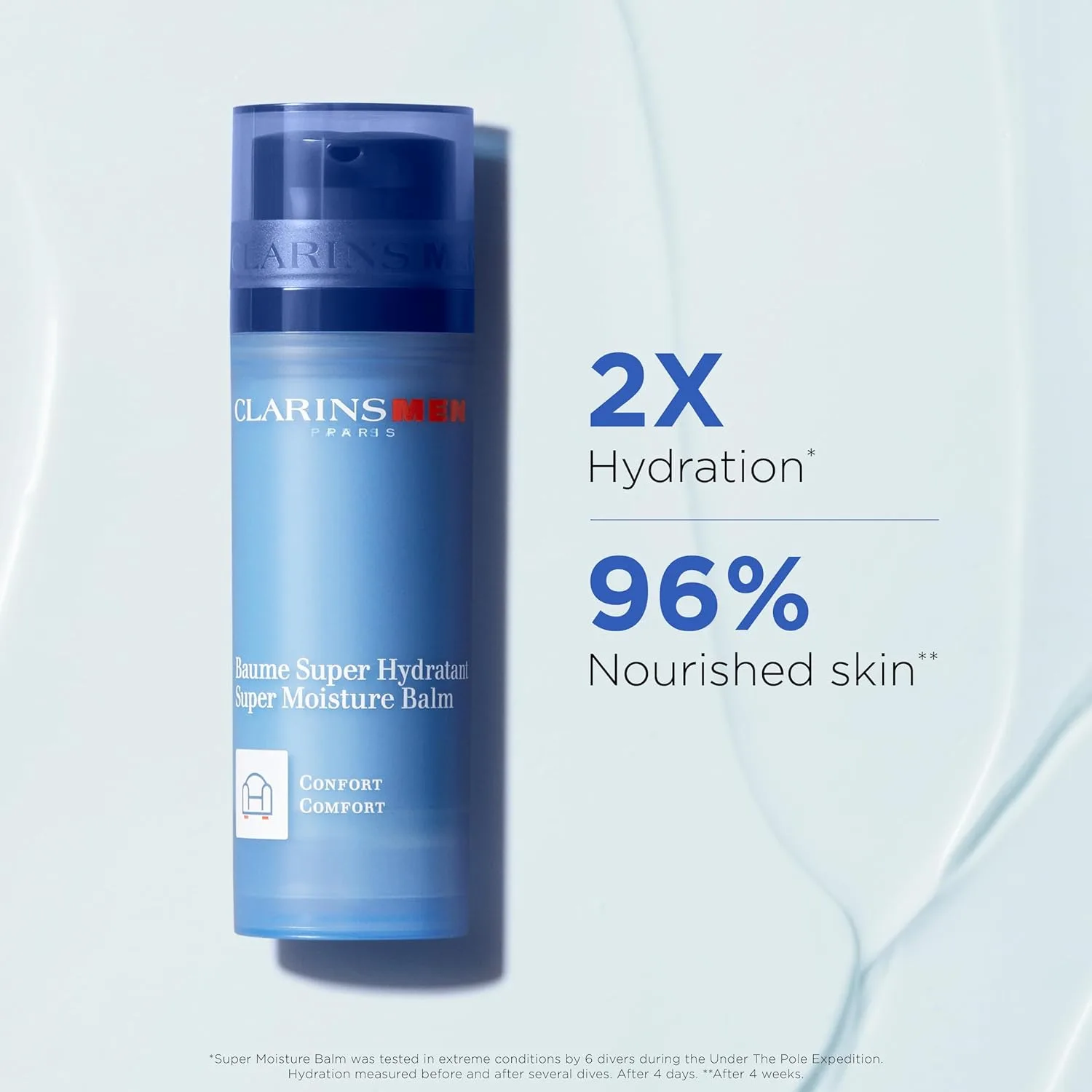 Молочко для умывания Clarins — Увлажняющий бальзам CLARNSMEN Super Moisture Balm |, 45 г — фото 2