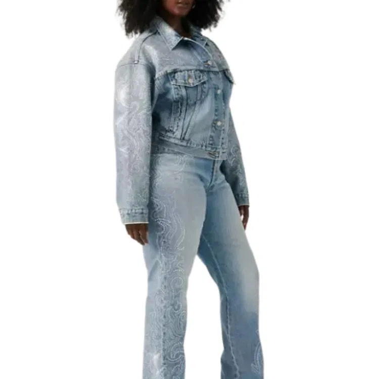 Джинсы x Beyoncé FW25 Women's Levis, Western Crystal-Dark Color Washed — фото 3