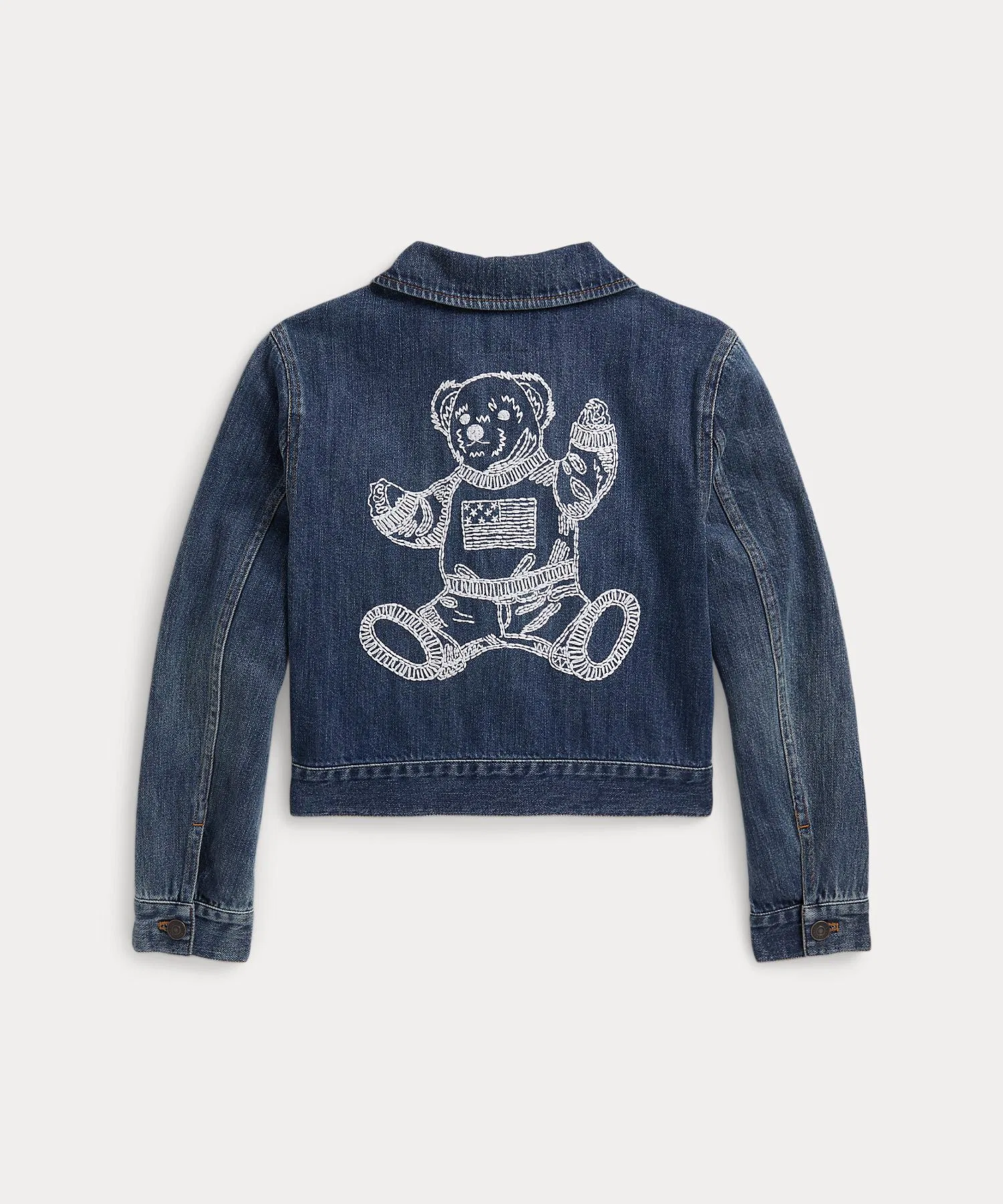 Хлопковая джинсовая куртка Polo Bear — фото 2