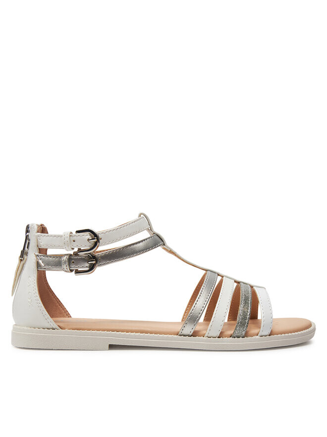 

Сандалии J Sandal Karly Girl J7235D 054AJ C1Z1N D Geox, серебряный/белый