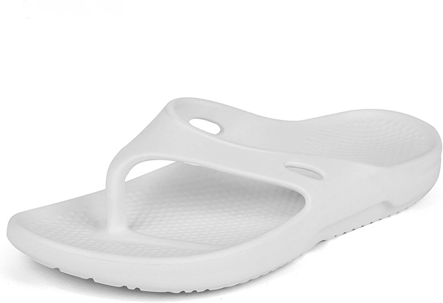 

Мужские летние шлепанцы для пары, стильные с ремешком, модные, повседневные, однотонные, из ЭВА, противоскользящие, износостойкие, пляжные, легкие, мягкие, дышащие Generic, белый