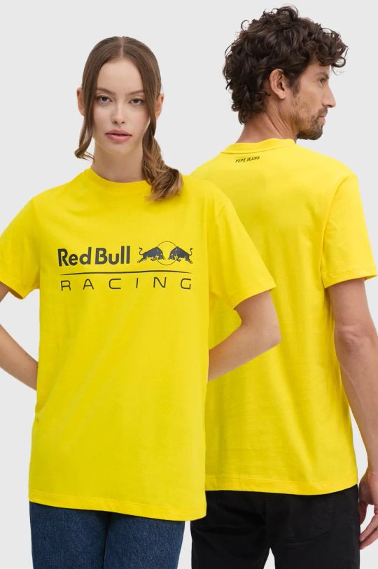 

Хлопковая футболка Red Bull Racing x Pepe Jeans, желтый