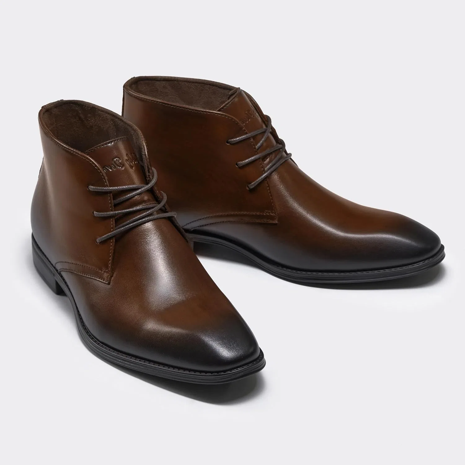 Мужские классические кожаные ботинки Holy Dove Oxford на шнуровке, деловые ботинки для мужчин, Brown — фото 3