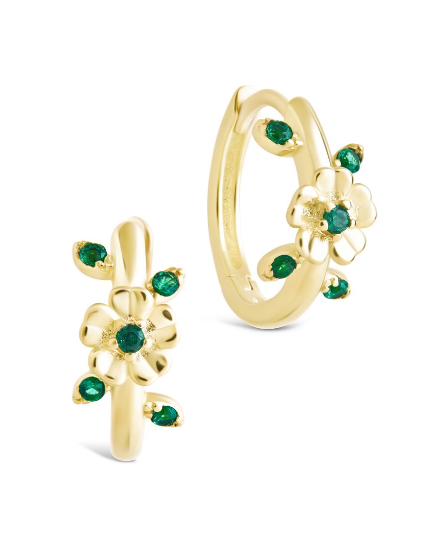 

Серьги-кольца Cambrie Micro Hoops из стерлингового серебра Sterling Forever, Gold