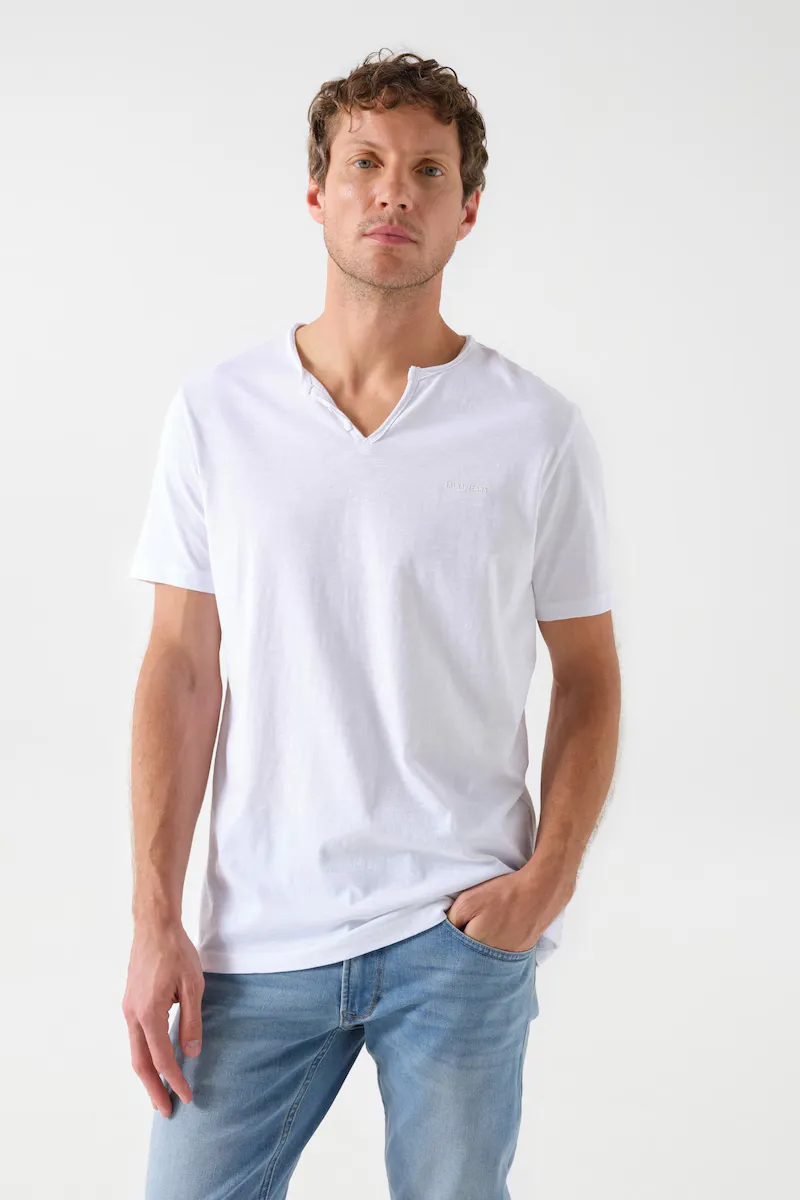 

Мужская футболка с логотипом Salsa Jeans, белый