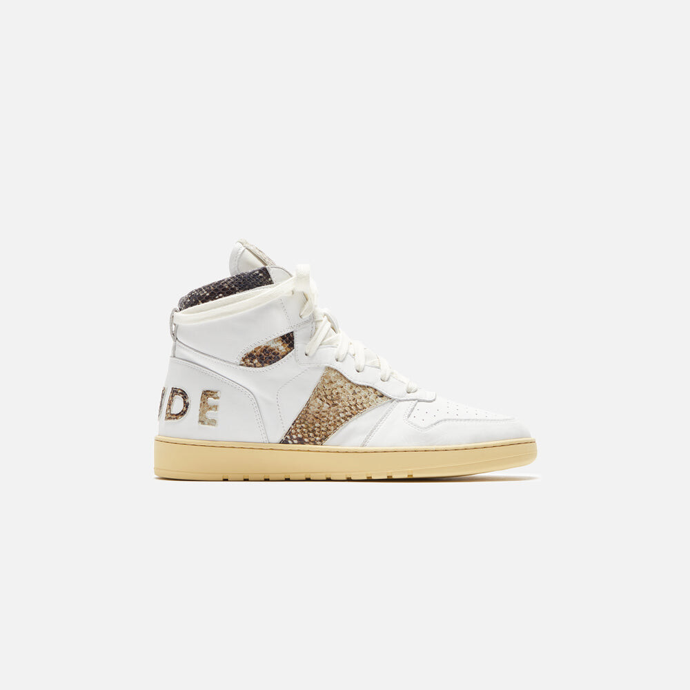 

Кроссовки Rhude Rhecess High, цвет White/Snake