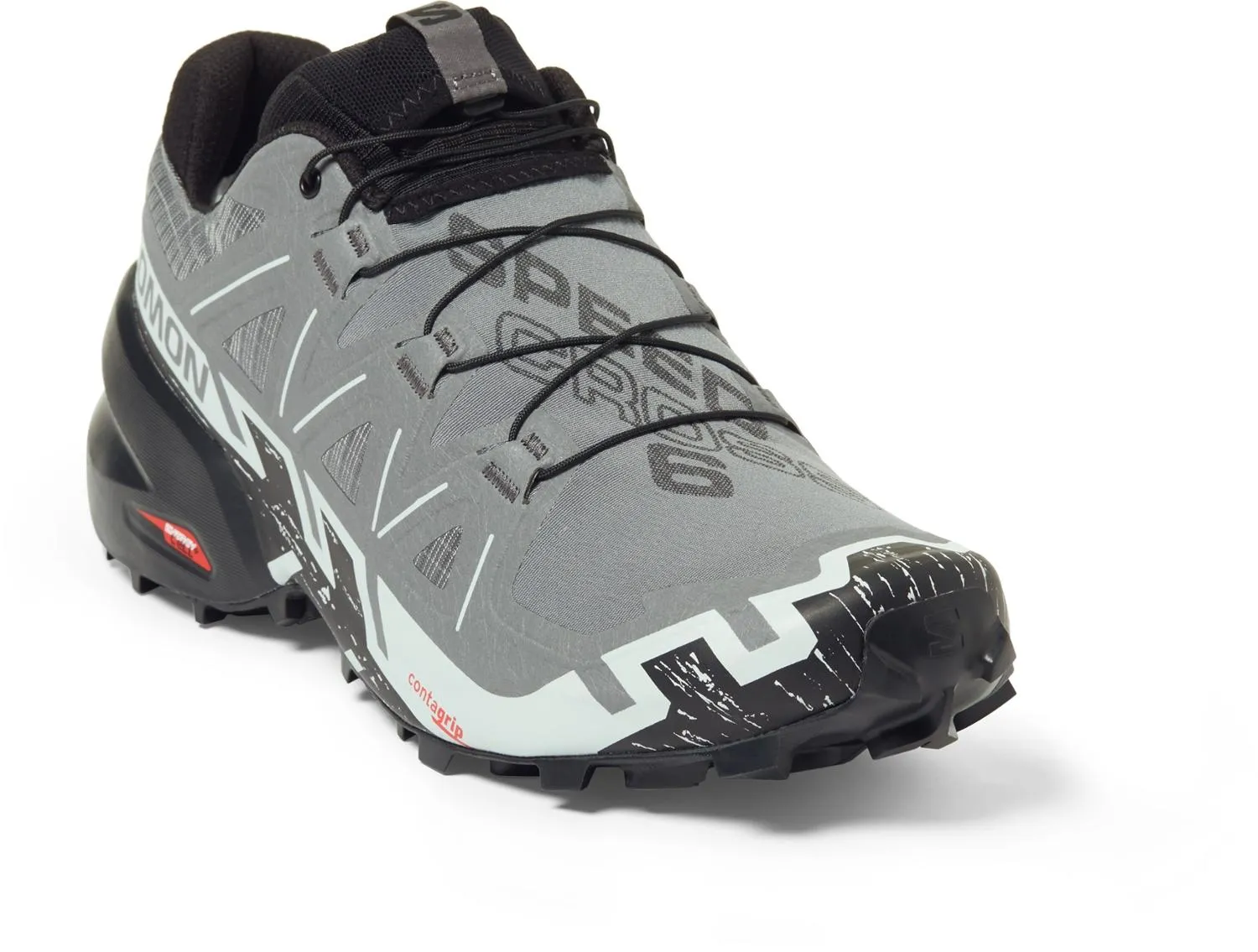Кроссовки Speedcross 6 для трейлраннинга Salomon, Quiet Shade/Black/Pearl Blue — фото 3