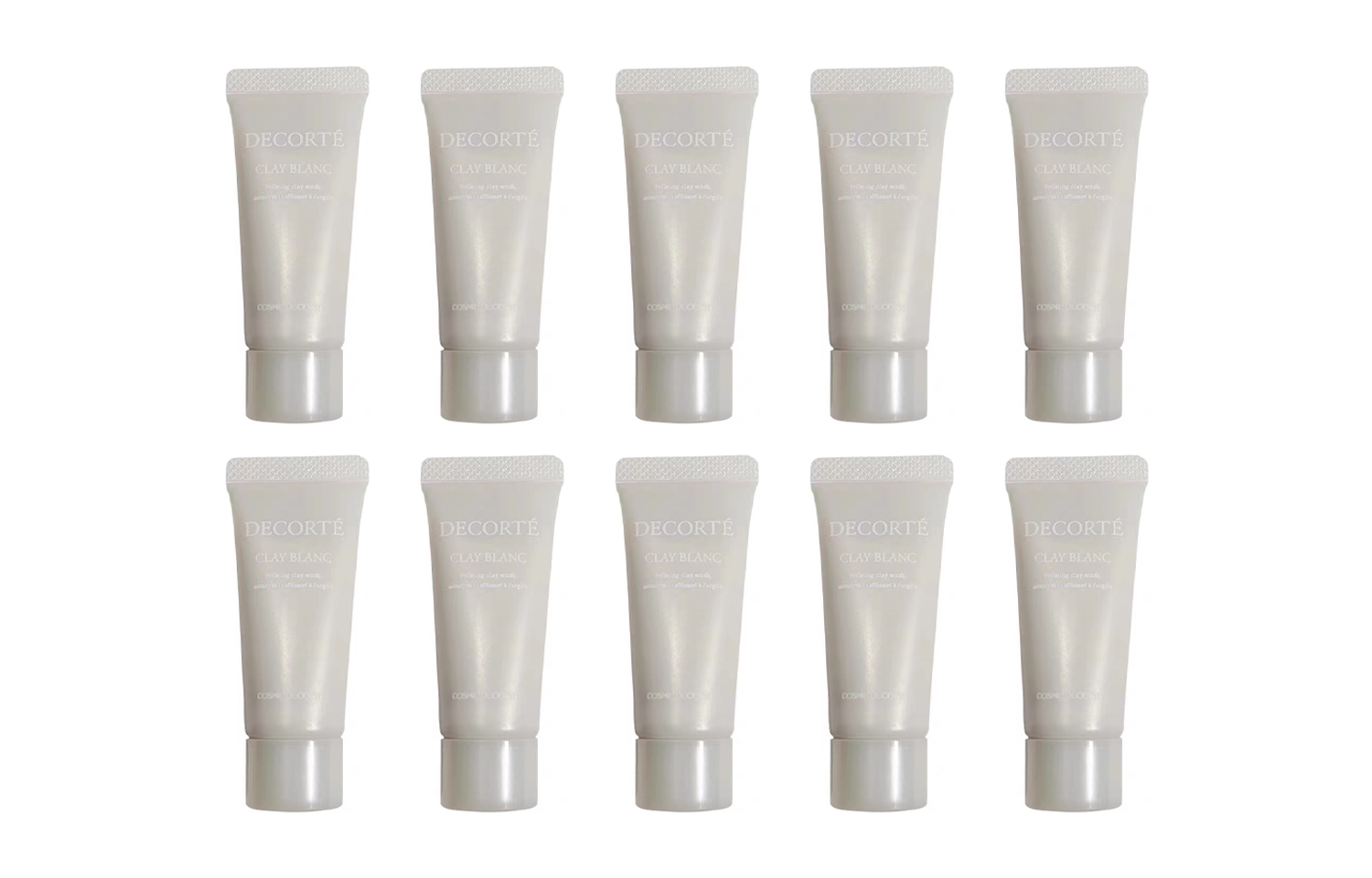 

DECORTE Daike White Clay очищающее средство образец набор очищение и контроль жира не стягивает 15г*10