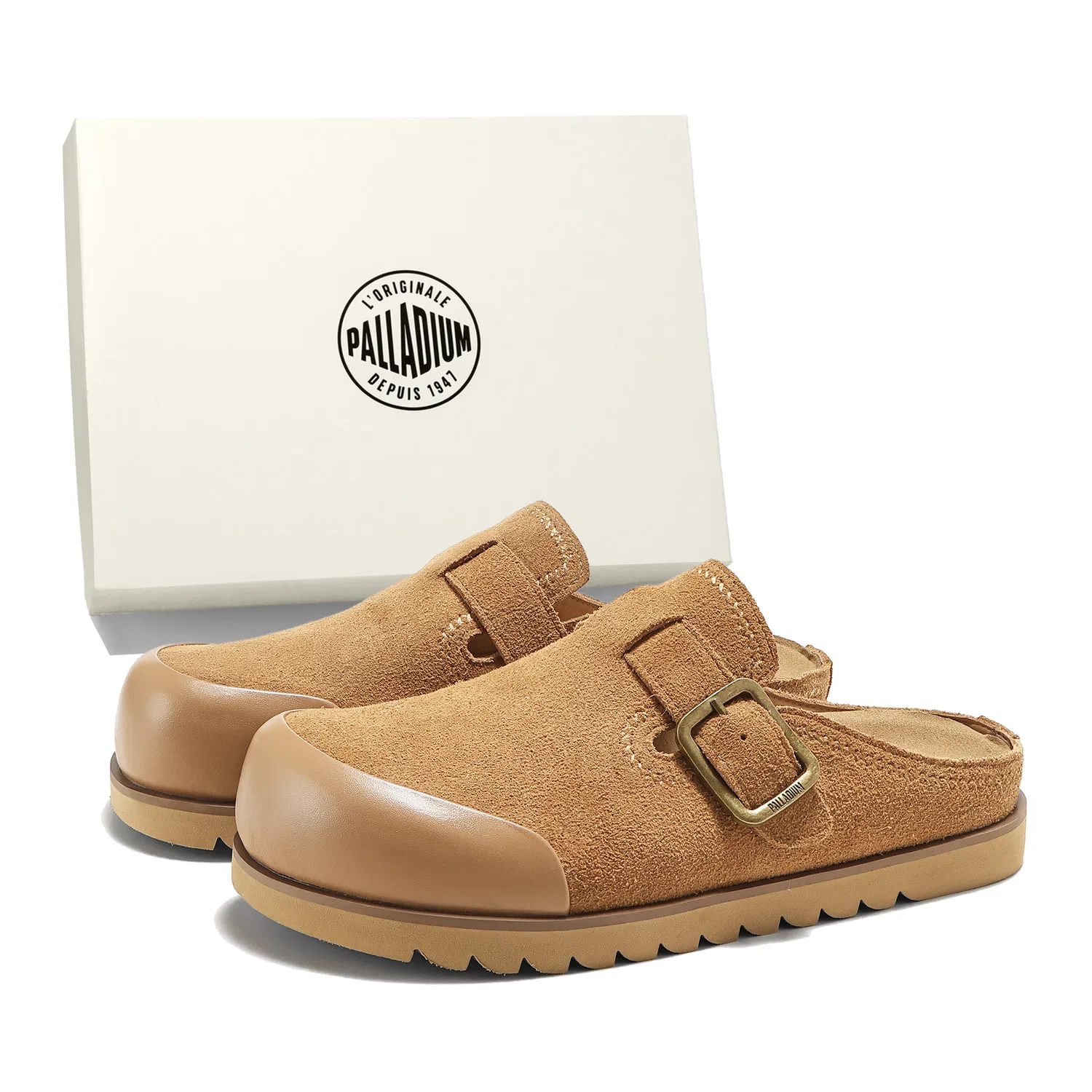 Сандалии Birkenstock Palladium Classic желто-коричневые
