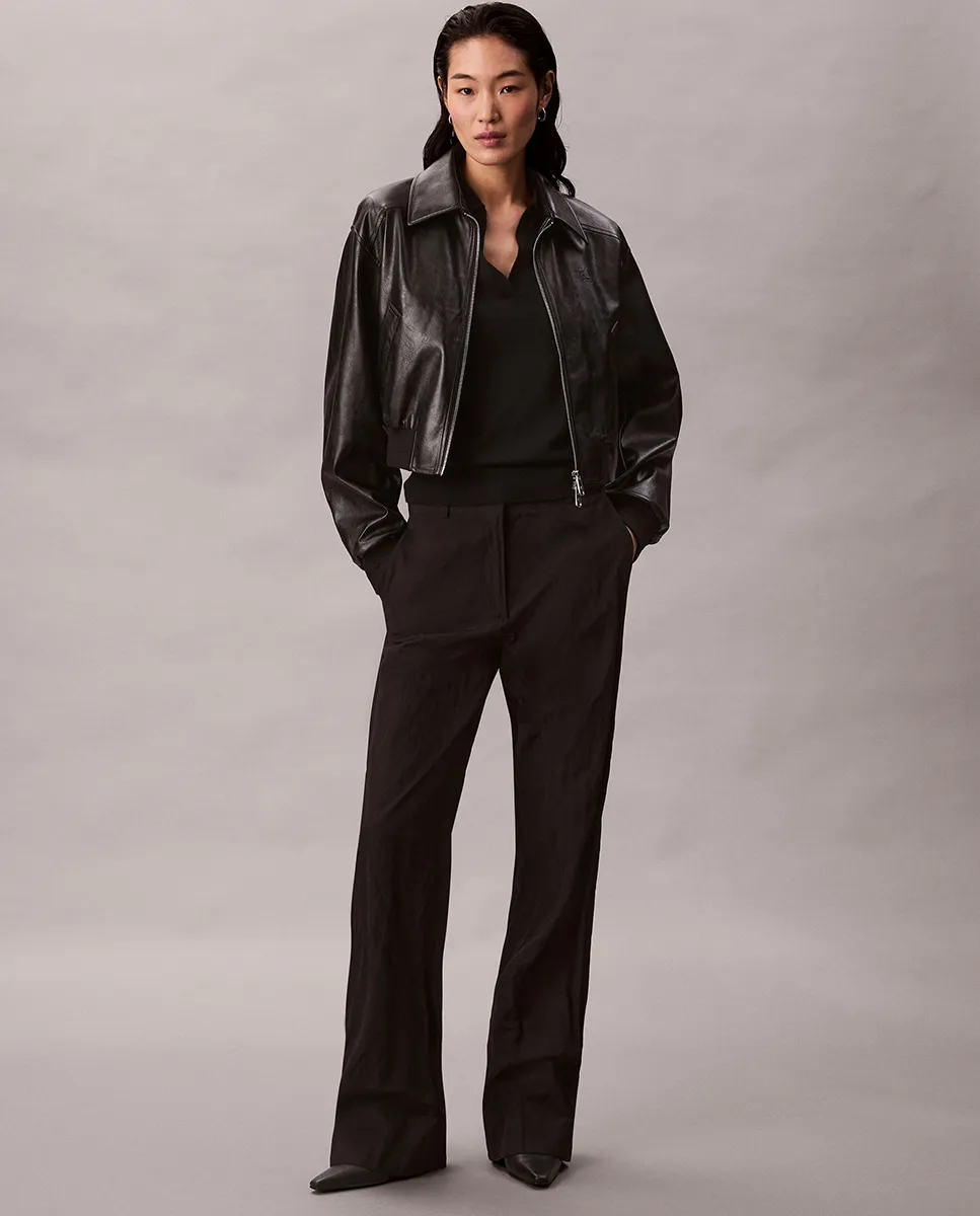 

Женский тонкий вязаный джемпер Calvin Klein, черный