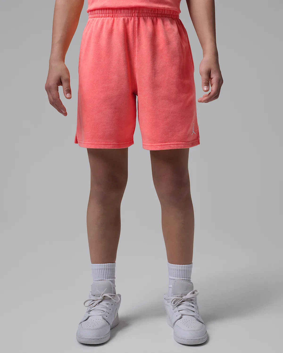 Детские шорты Jordan Big Kids' Brooklyn Washed French Terry, Bright Mango