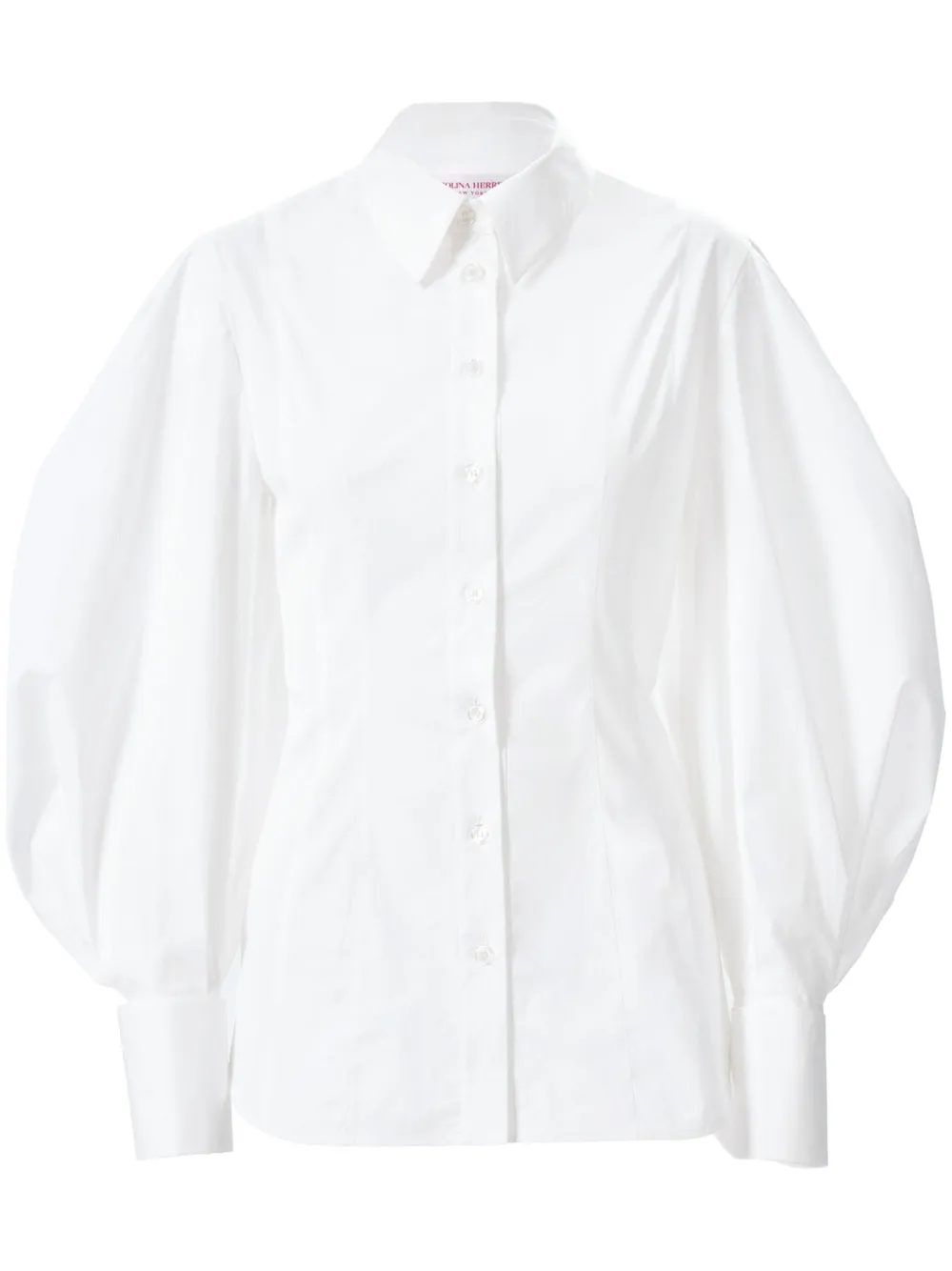

Рубашка с объемными рукавами Carolina Herrera, белый