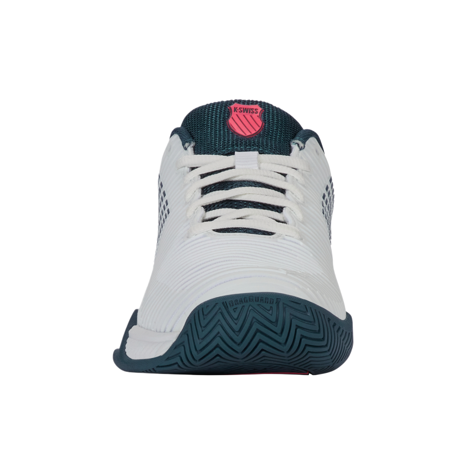 K·SWISS KSwiss Hypercourt Express 2 Low Top детские тренировочные кроссовки White, Cyan Kids' — фото 3