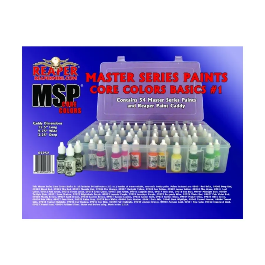 

Базовый набор цветов основной серии Master Series #1 (09001-09054 с Caddy), Master Series Paints - Paint Sets