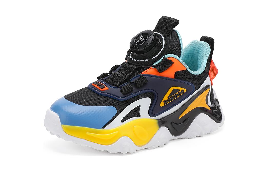 

Антиударные и дышащие детские повседневные кроссовки Kids' BOBDOG, черный/синий