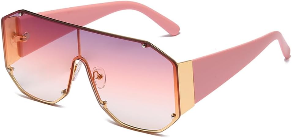 

Квадратные солнцезащитные очки большого размера для роскошных женщин и мужчин, винтажные металлические солнцезащитные очки с градиентным переходом, защита от ультрафиолета UV400 generic, 6