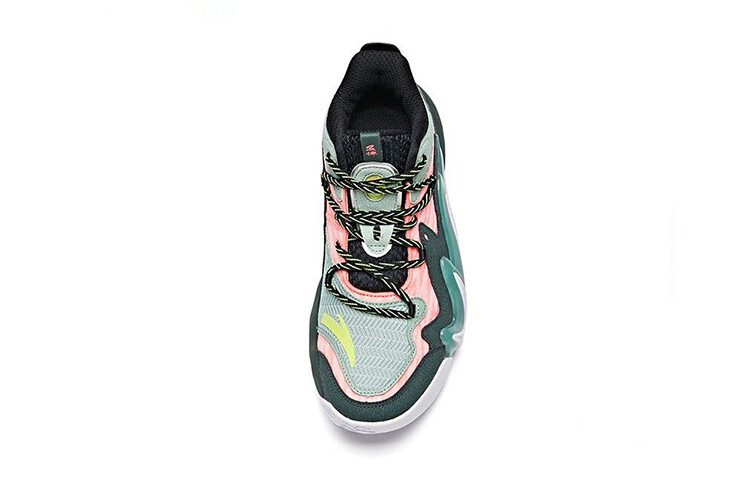 Детские баскетбольные кроссовки GS Mid-top Green/Pink Anta Kids — фото 3