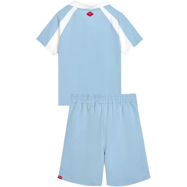 PUMA Детский спортивный комплект Casual Sportswear SHORTS 2 Piece Set Blue/White для детей 3-7 лет — фото 3