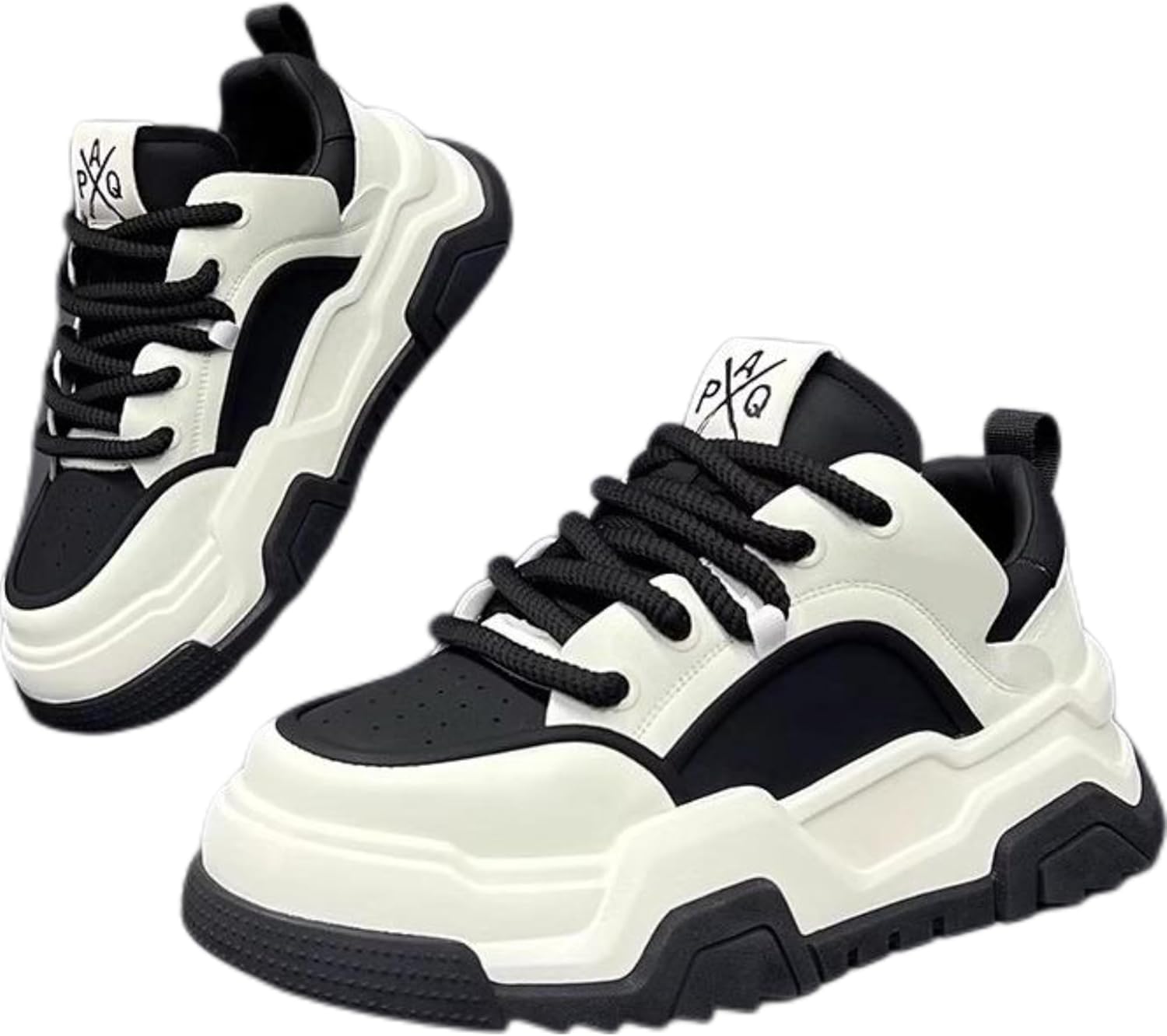 

Мужские белые кроссовки - дышащие белые туфли для мужчин - массивные противоскользящие мужские теннисные кроссовки - модная повседневная обувь для прогулок, уличного стиля и зала, белые обувь Liahuimio