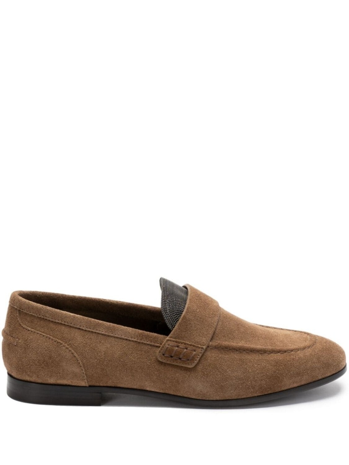 

Brunello Cucinelli замшевые мокасины, коричневый