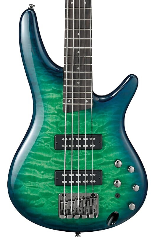 

Басс гитара Ibanez SR405EQM-SLG Right-Handed 5-String Bass Guitar Surreal Blue Burst Gloss