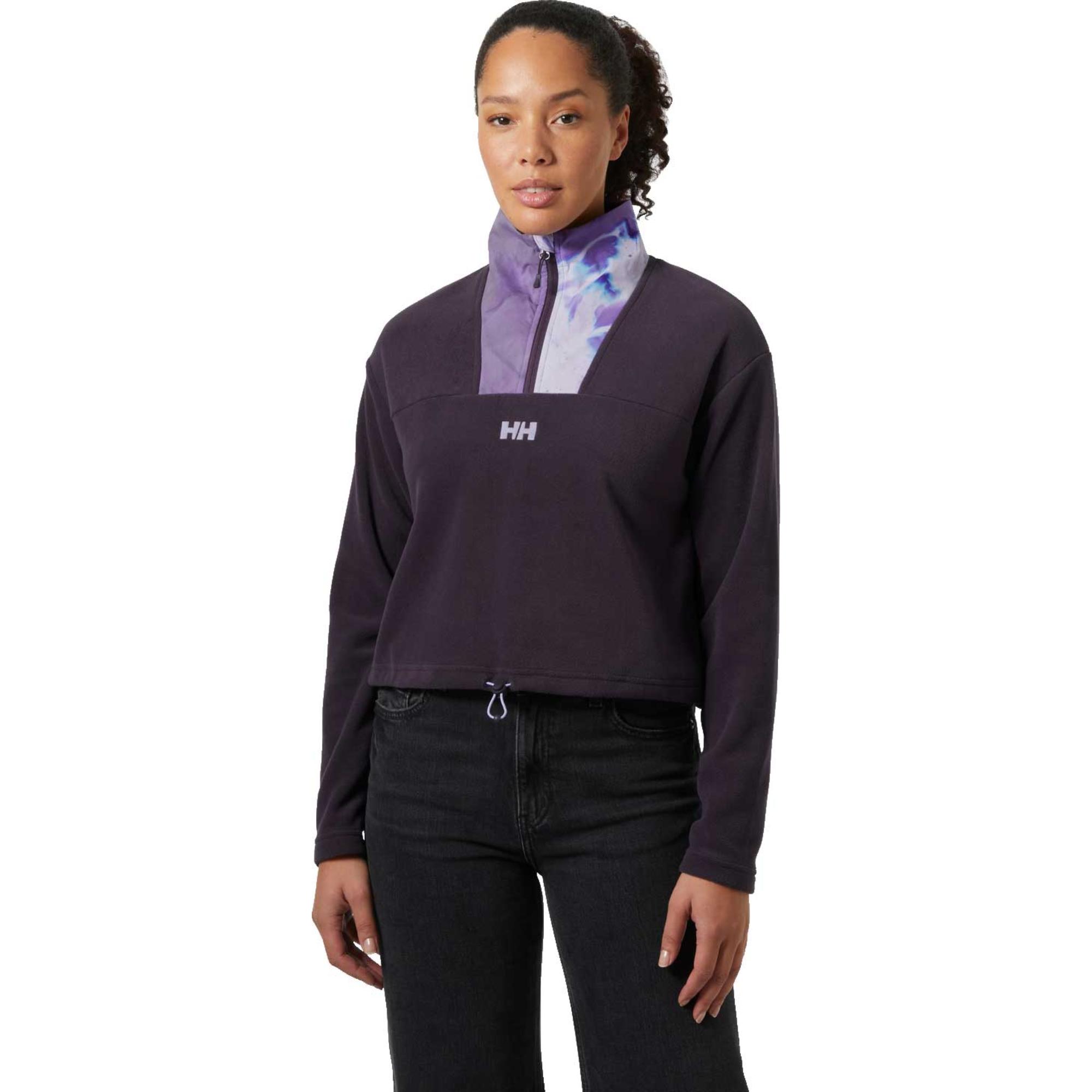 

Женский укороченный флисовый пуловер Daybreaker Helly Hansen, Black Grape