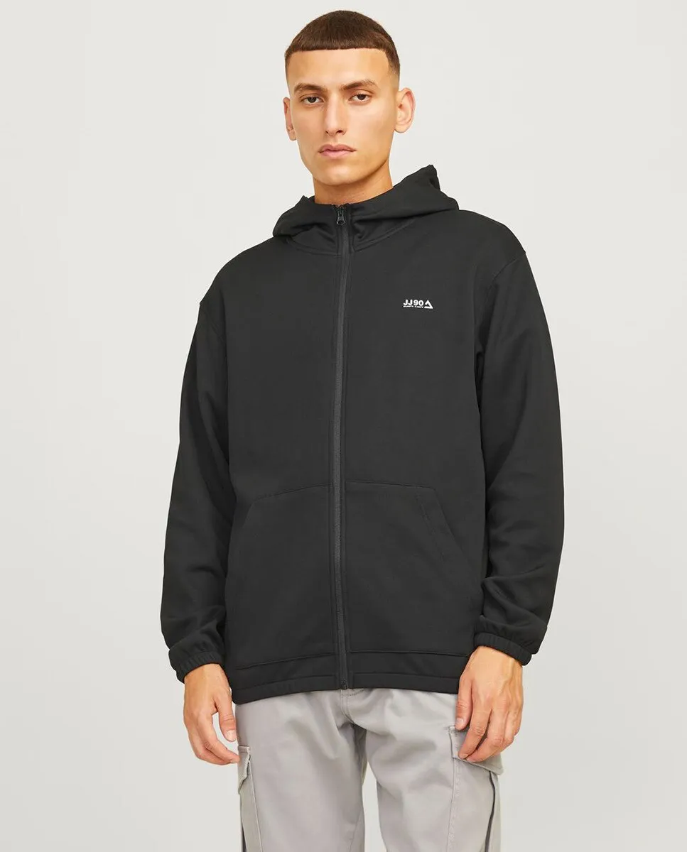 

Легкая мужская куртка с капюшоном и застежкой-молнией Jack & Jones, черный